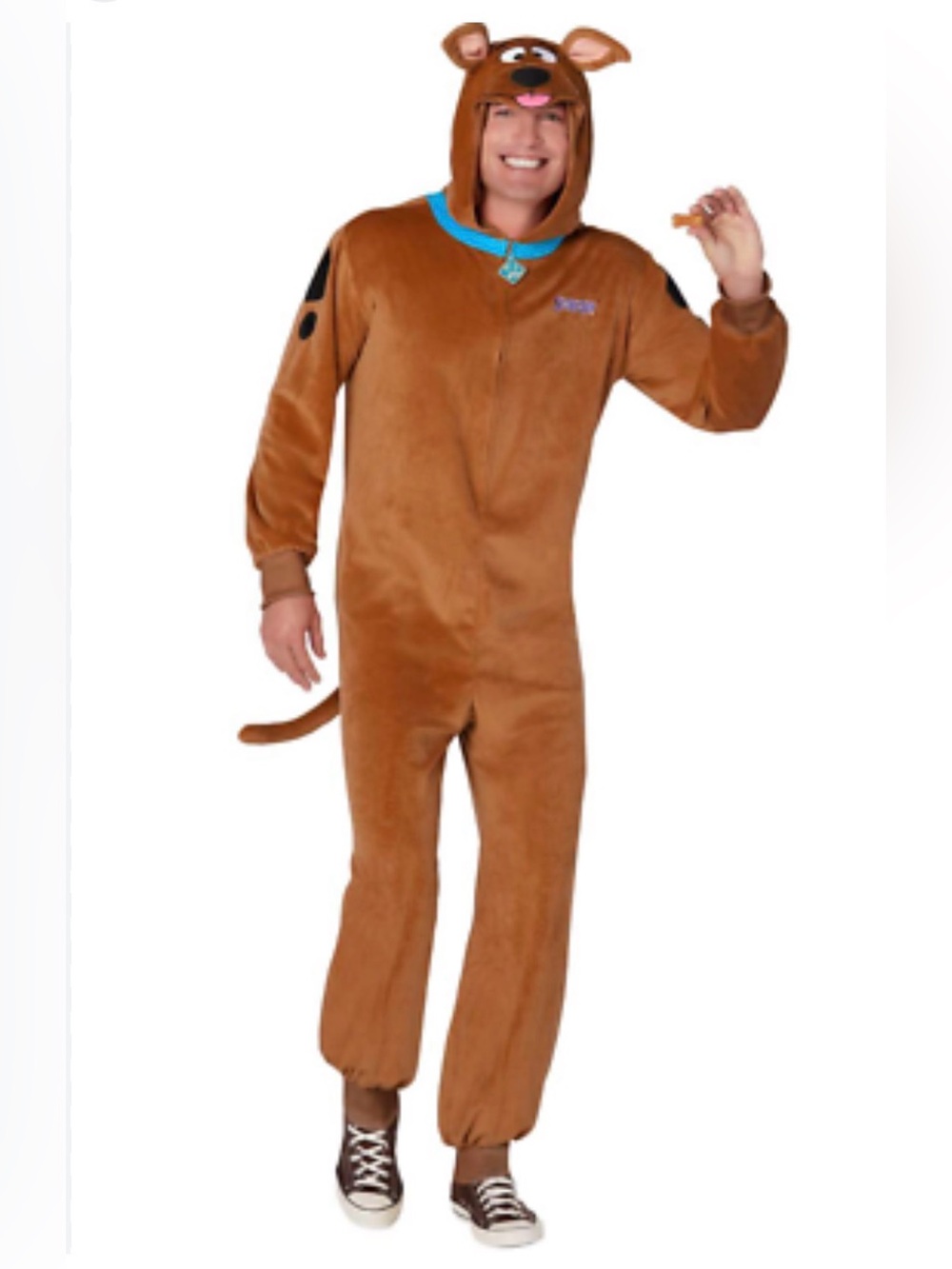 SCOOBY-DOO! ADULT BROWN JUMPSUIT COSTUME SIZE LARGE/EXTRA LARGE 🌟EUC🌟 - Picture 15 of 16